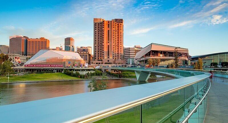 Adelaide convention center river
