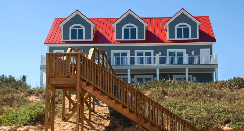beach house on dune