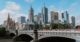 Melbourne CBD river bridge