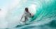 male surfing
