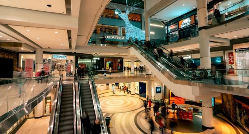 shopping centre staircase