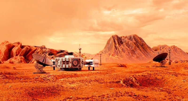Research station on Mars