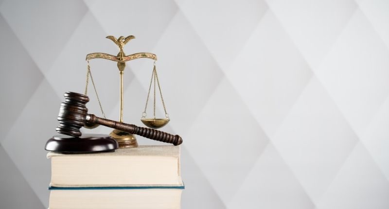 law gavel on books and scales