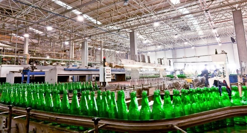 glass plant factory bottling