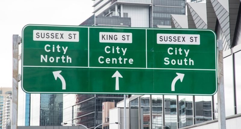 Inner city Sydney signs