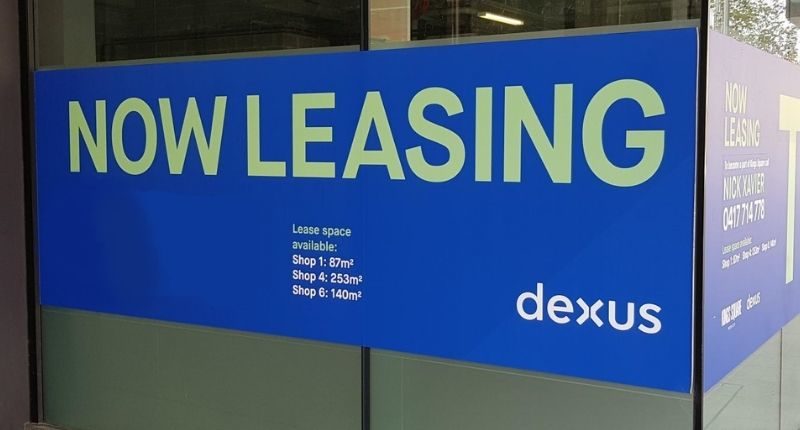 dexus logo king square for lease sign