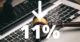 11 percent decline