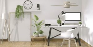 Home office workspace