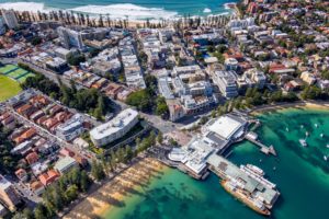 Manly Wharf aerial