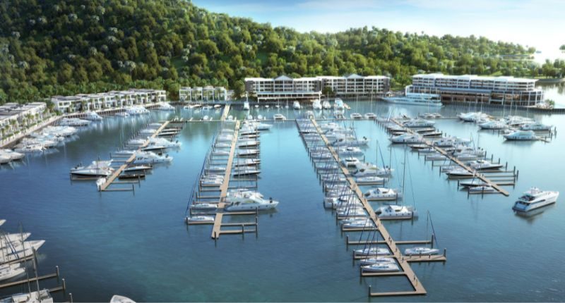 An artist's impression of new Whitsundays development Shute Harbour Marina Resort IMAGE supplied