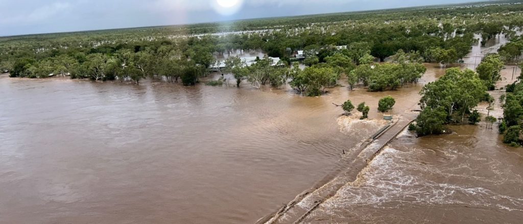 Flooding in the Kimberley in Australia's North-West IMAGE: Main Roads