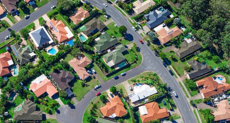 Value of Australian homes rising.