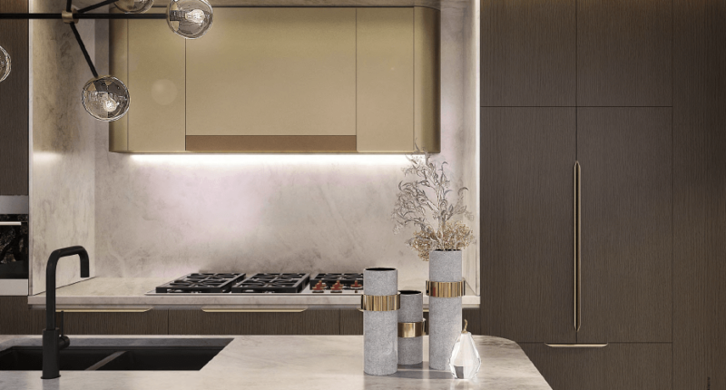 Kitchen at Deluna Residences, Sydney