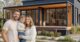 A couple happy with their beautiful modular home