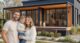 A couple happy with their beautiful modular home